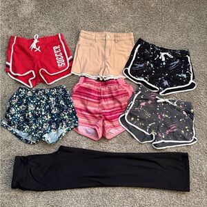 Lot of Girls Clothes Sz 10/12 Shorts Athletic Pants